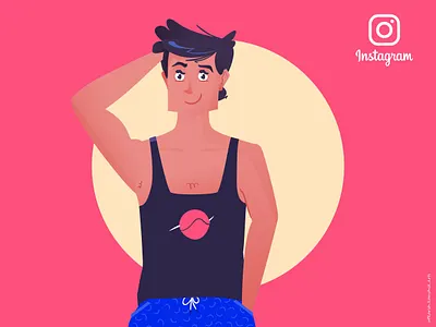 Instagram Profile cartoon cartoon character cartoon illustration character design illustration