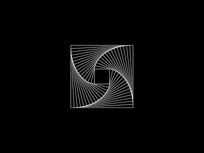 Squared abstract animation brand creative design freelance geometric graphic designer loader loading animation logo minimalist modernist motion design motion graphic optical art shapes square symbol video
