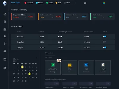 Free Dashboard calendar design calendar ui cards cards ui clean design clean ui colored colors dashboard events illustration interface meeting minimal money page pallete uiux web