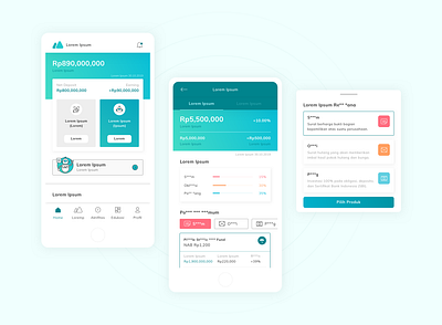 Lorem Ipsum Project 02 app cellular design financial fintech ui ux