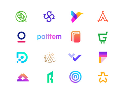 LOGOFOLIO Vol 3 brand mark branding gradient logo logo logo design logodesign logofolio logofolio 2020 logos logotype mark minimal monogram typography