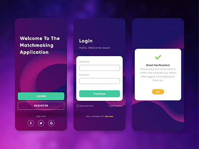 Matchmaking Design App app artwork casestudy designapp dribbbble good graphicdesign lifestyle love magenta man matchmaking mobile ui uidesign uiux woman
