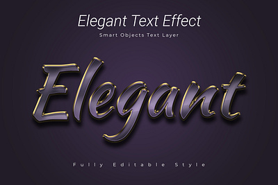 Elegant Text Effect 3d 3d effect