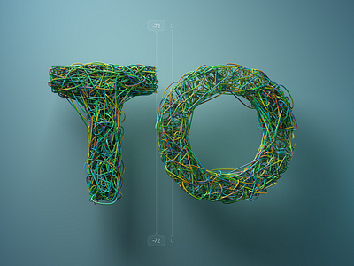 Kerning pairs for designers – TO 3d 3d type alphabet c4d cinema 4d illustration kerning letters type