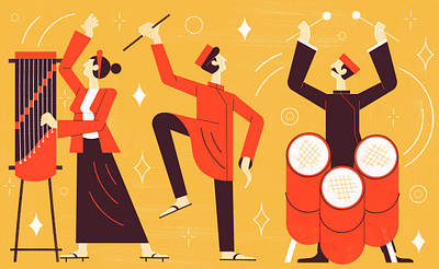 A brief history of Hanoi's water puppets - Culture Trip colour design editoral editorial illustration illustration print travel