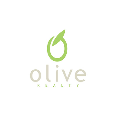 Olive Realty branding design logo vector