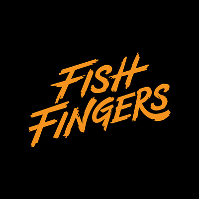 Fish Fingers band logo brush lettering brush pen calligraphy creative custom custom lettering custom logo custom type hand drawn handlettering lettering logodesigner logotype merch music art rock band typography typography art vector