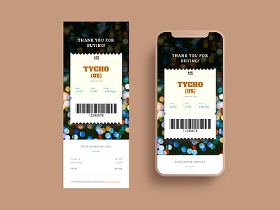 Email Receipt dailyui dailyuichallenge email mobile receipt ticket ui