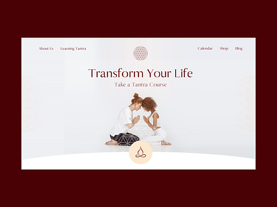 Tantra Essence Course — Landing Page branding landing page meditation minimal tantra typogaphy ui ux web design website website design yoga