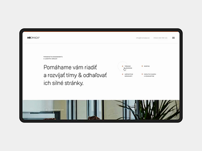 Hromada homepage animation clean homepage landing minimal prototype simple web webdesign website