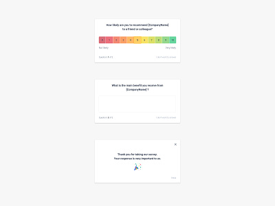 NPS score. Customer Feedback Survey app dashboad dashboard ui design popup survey ui ui ux ui design web webdesign