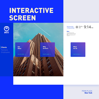 NTT - Corporate interactive screens clean graphicdesign interaction design interface japanese ntt screen square ui uidesign userinterface ux uxdesign webdesign