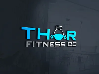 Thor Fitness Co adobe photoshop clean design graphic design logo design simple typography vector