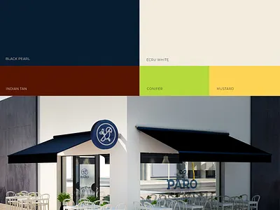 PARO Branding presentation - Cafe Location and brand colors brand identity branding cafe color palette colors identity location logo logo mark logotype store symbol
