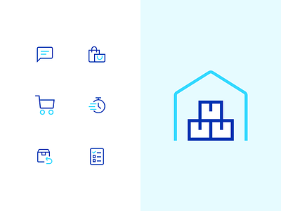 Icon design for eCommerce custom icons ecommerce design ecommerce shop icon design icon designer icon set iconography icons line icons two tone ui ui icons