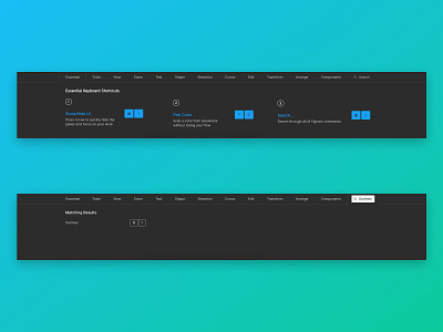 Keyboard Shortcut Search for Figma feature figma figmadesign search search bar suggestion ui user interface