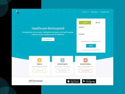 SK Health Care Landing Page design doctor doctor appointment landingpage ui ux web design web design website