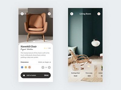 Furniture App app app design furniture app mobile mobile ui ui user interface ux