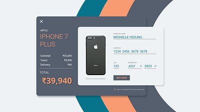 DailyUI-002 Credit Card Check Out concept credit card checkout dailyui 002 dailyuichallange design forms iphone ui user interface ux web shop