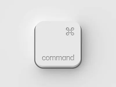 Button animation button command key keyboard white