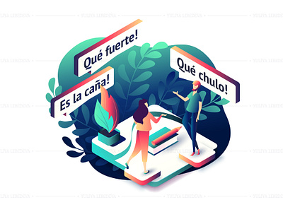 Illustration for book cover character design gradient illustration isometric ui ux vector