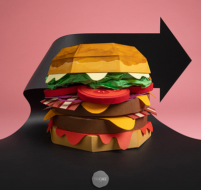 Paper hamburger food hamburger illustration paper paper art papercraft papercut photography