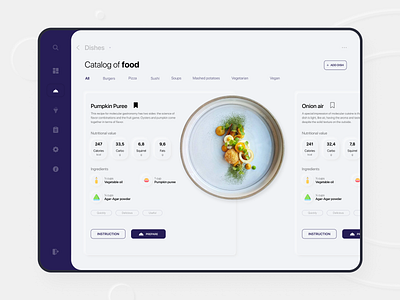 Luminarious — molecular cuisine, catalog, neomorphism behance concept design dribbble figma food molecular neomorphism neumorphism ui uidesign uiux ux webdesign