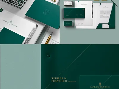 Sathler & Francisco Advogados Brand branding grids law firm logodesign process