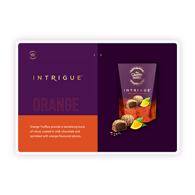 Quality Street Orange Detialed app corporate branding design typography ui ui ux design ux web