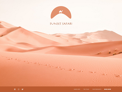 SUNSET SAFARI TRAVEL adobe xd branding design landing page mobile ui ui vector web design