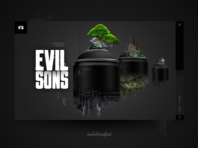 EVIL SONS Landingpage design evilsons freelancer germany graffiti hamburg landingpage screendesign ui webdesign