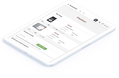 Buneyard - Checkout Screen cart page checkout checkoutflow coffee coffee app ipad app react ui uiux uxdesign web app