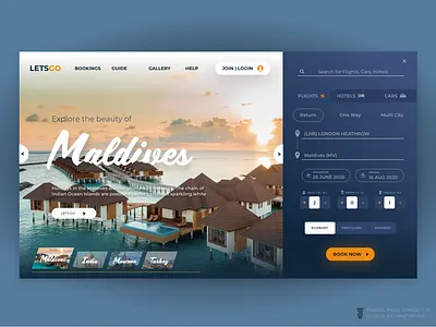 TRAVEL PAGE CONCEPT UI_JD graphic graphicdesign jd travel ui ui design uiux website website design
