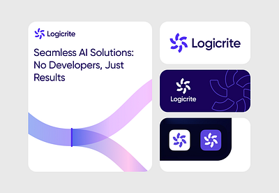 Logicrite AI logo ai branding graphic design logo sneaky diagram ui