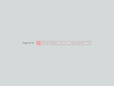 Pagination 085 adobe xd button daily ui dailyui design minimal minimalist numbers page ui web xd