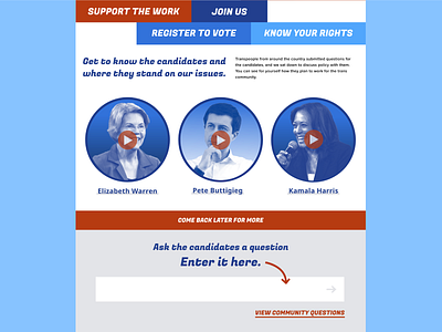 Transform the Whitehouse 2 political web design website