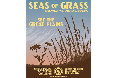 Seas of Grass art branding design graphic design illustration nature poster art poster artwork poster design vector