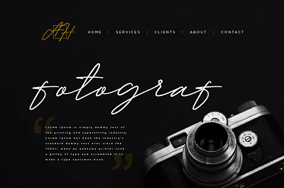 Photography Services Website branding calligraphy handletter handlettering handwrite ink font ink strokes instagram logo logotype promotions signature signature font signature ink signature logo social media videomusic watermark wedding youtube