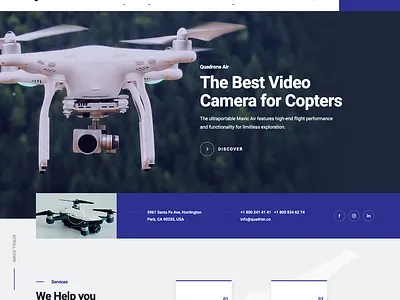 Quadron | Multipurpose Drone WordPress Theme aerial photography drone drone photography media photography quadcopter video production videographer videography wedding woocommerce