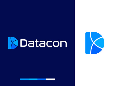 Datacon Logo Design app icon apps design bigdata blockchain brand identity branding crypto cryptocurrency d letter logo d logo finance fintech innovative logo design marketing monogram software tech technology web design