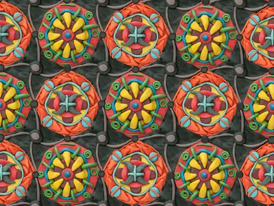 Plasticine pattern pattern pattern art pattern design plasticine