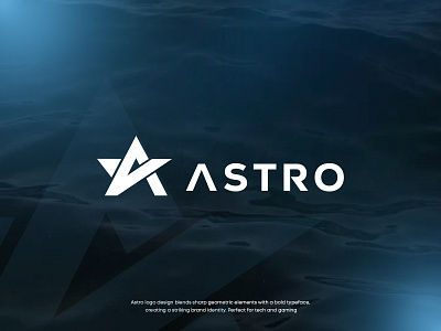 Astro Logo Design - A Letter Logo a letter logo a logo design app icon astro branding design gaming logo logo logo design modern logo star logo tech logo