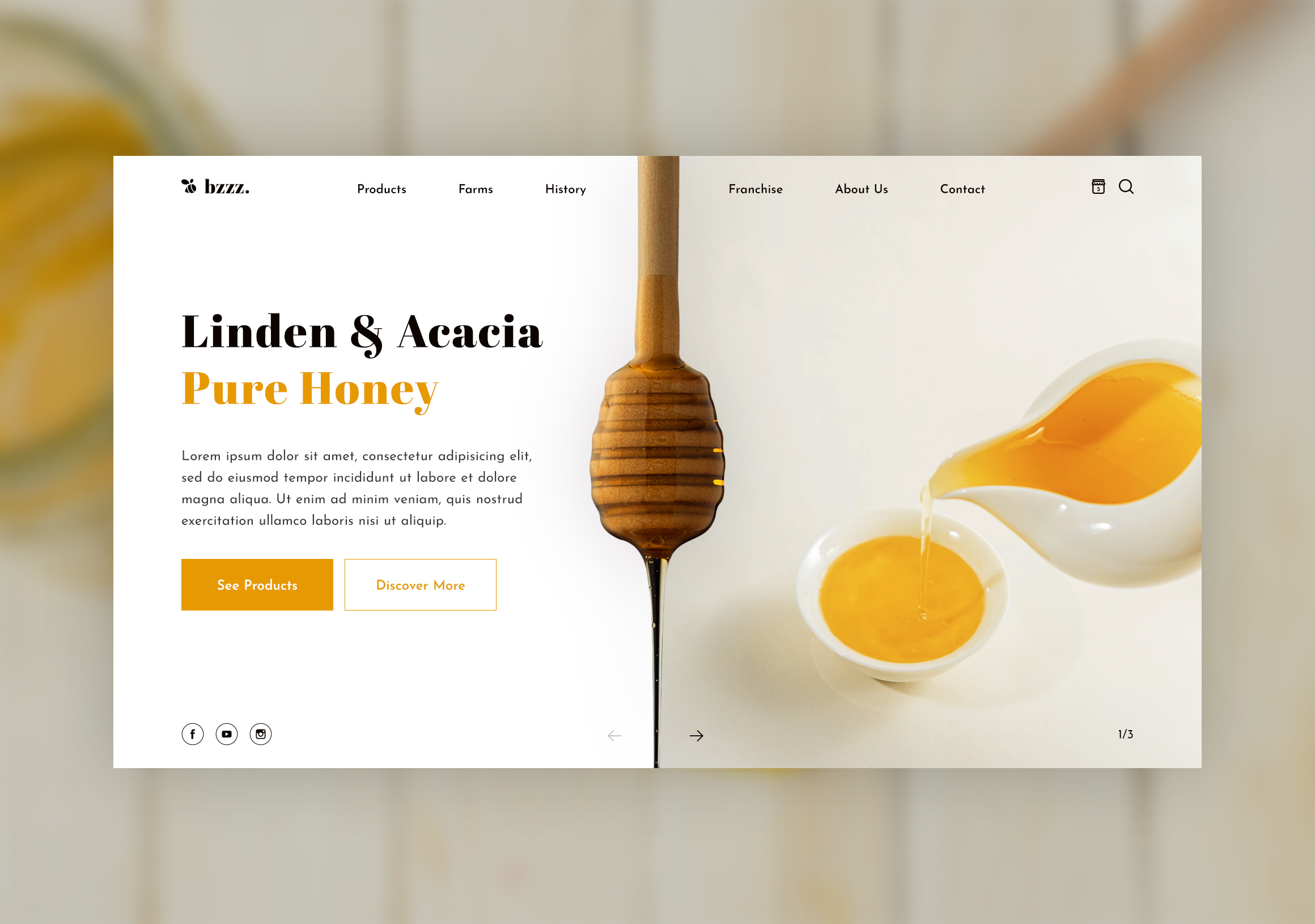 Example of Honey Landing Page