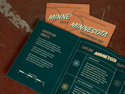 MNCBG Brewery Map 1.3 beer brand brewery brochure design folded graphic identity map minnesota print