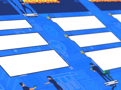 Internal Poster for CleverTap. illustrated poster poster poster art poster design wall poster