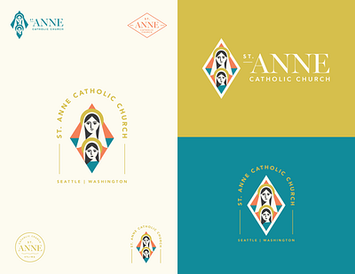 St. Anne Identity church church branding church logo