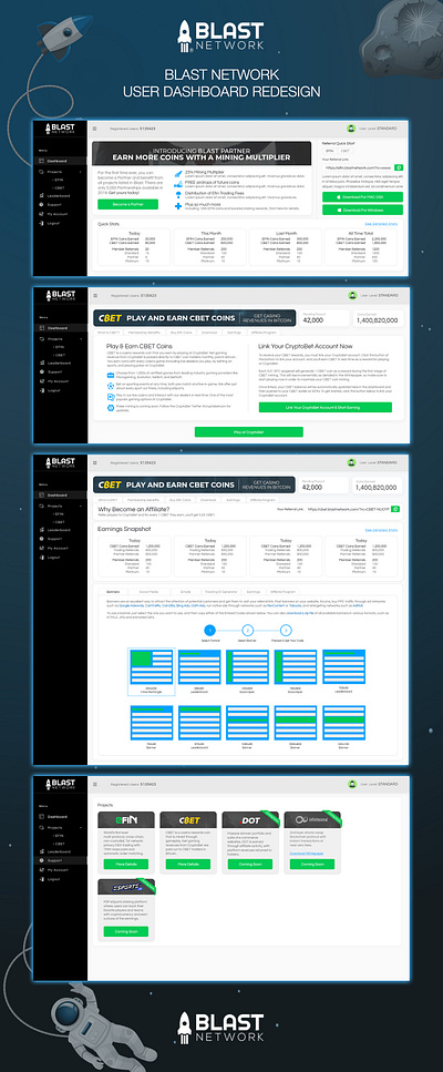 Blast Network Dashboard UI/UX design branding dashboard dashboard design dashboard ui design graphic design photoshop ui ux web webdesign website website design