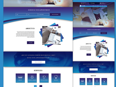 Dental Website banner design branding dental dental clinic dental ui dentist website design photoshop ui uidesign webdesignagency webdesigner website website design