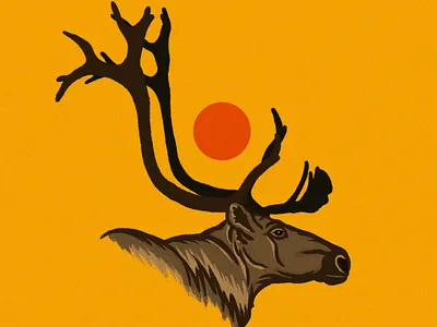 Wildlands Brewing - Caribou animals arctic badge badge design beer branding branding design brewery craft beer craft brewery craftbeer design illustration logo logo design typography wilderness yukon