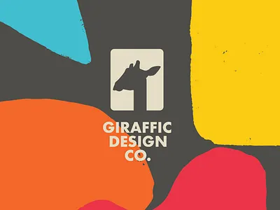 Giraffic Design Co. animal brand branding colorful design gif graphic design icon identity jif logo logo design mark minimal